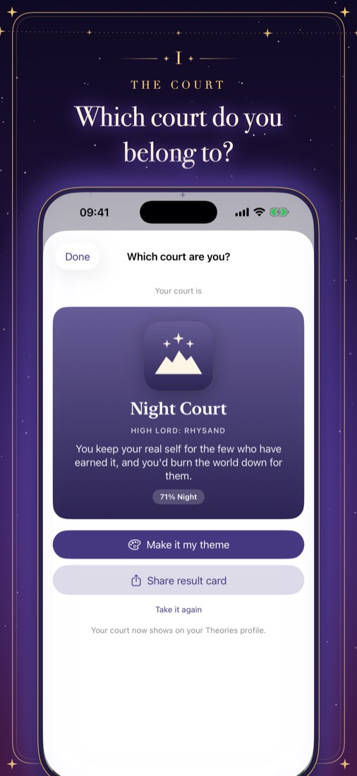 Which court do you belong to? The court quiz result